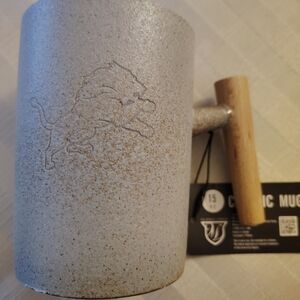 NFL Detroit Lions Mug with Wooden Handle